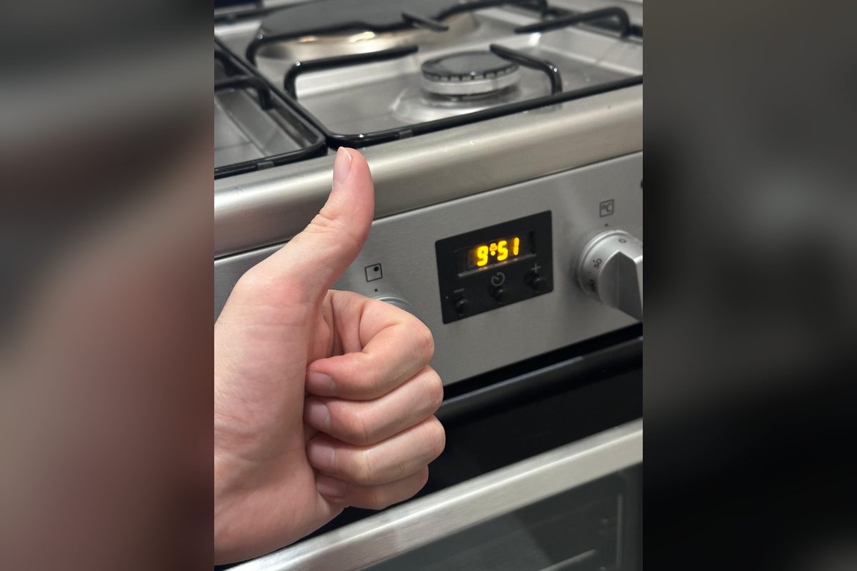 Gas range working again after a stove repair by Appliance Repair Indio, CA