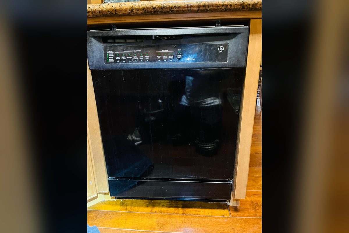 GE built-in dishwasher at a repair call by Appliance Repair Indio, CA