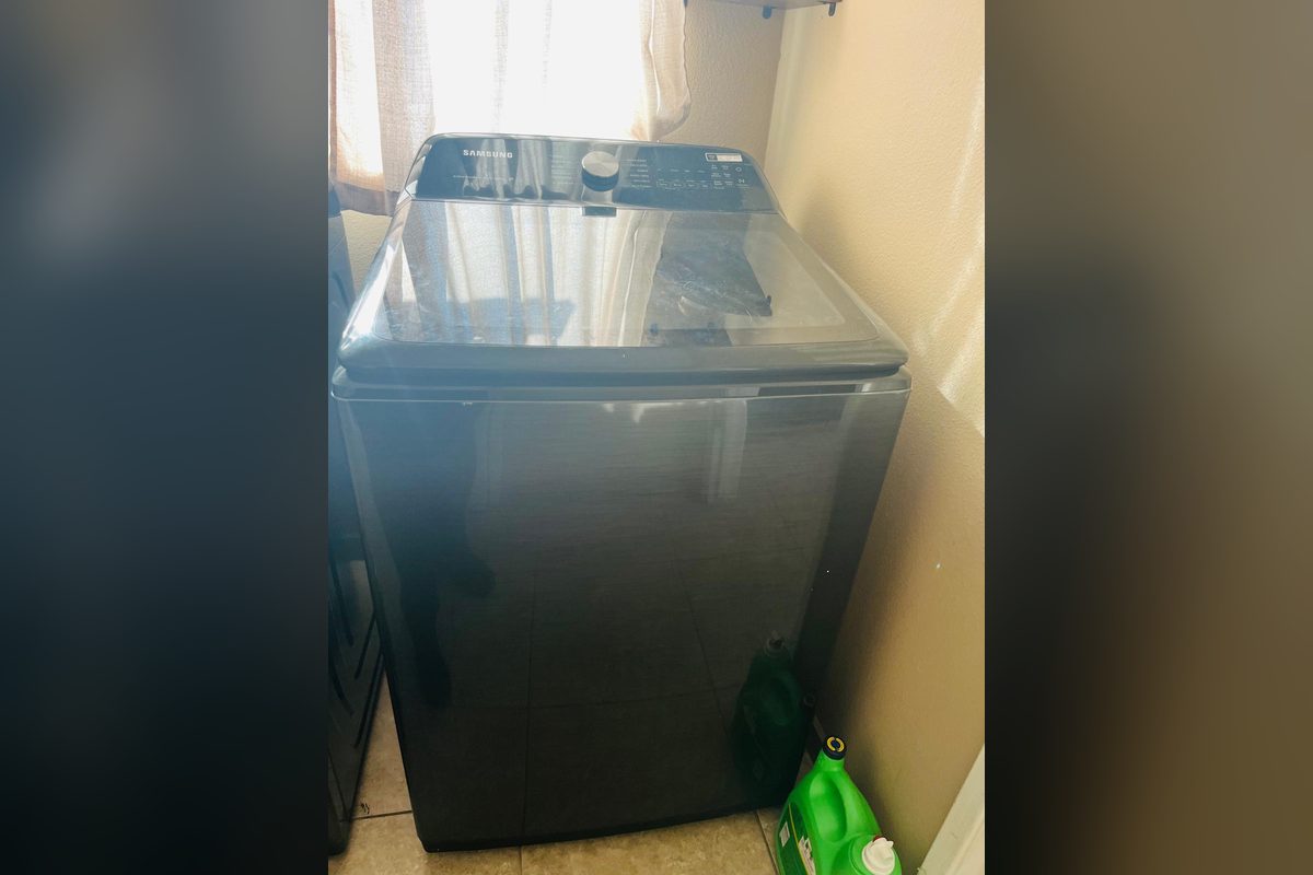 Samsung top-load washer at a repair call by Appliance Repair Indio, CA