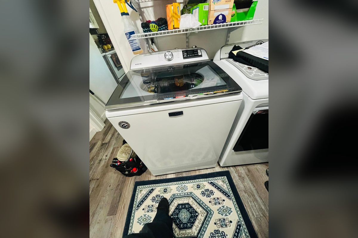 Maytag top-load washer and dryer pair serviced by Appliance Repair Indio, CA